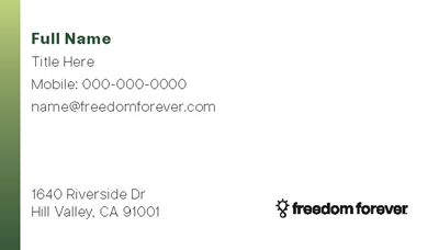 Freedom Forever - Business Cards